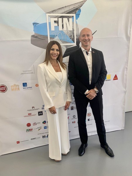 Writer & TV Host Karen Boustany representing Lebanon amongst 42 countries at FIN in Portugal.